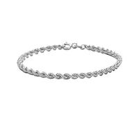 Tuscany Silver Bracciale da Donna in Argento Sterling con Catena Rope da 18 cm/7"