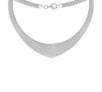 Tuscany Silver Collana Cleopatra a scalare con motivo a stella diamantata in argento sterling da donna 43 cm