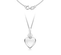 Tuscany Silver Collana con pendente cuore in argento sterling 925 su catena da 46 cm
