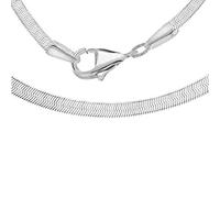 Tuscany Silver Collana da Donna in Argento Sterling con Catena Snake Piatta 3,1 mm da 46 cm/18 Pollici
