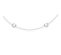 Tuscany Silver Collana da Donna in Argento Sterling con Catena Station a Sfere da 40 cm