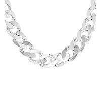 Tuscany Silver Collana da uomo in argento sterling Curb da 7,9 mm, lunghezza 51 cm/20"