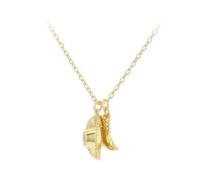 Tuscany Silver Collana regolabile donna in argento sterling placcato oro, pendente stivale e cappello da cowboy, 41 cm (16") + prolunga 3 cm (1")