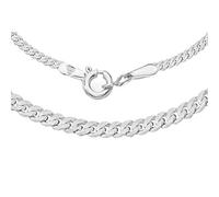 Tuscany Silver Collana Unisex in Argento Sterling con Catena Panza Curb 2,1 mm da 71 cm/28 Pollici