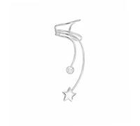 Tuscany Silver Cuff per orecchio a forma di stella con cubic zirconia in argento sterling per donna