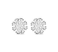 Tuscany Silver Orecchini a perno fiocco di neve da donna in argento sterling