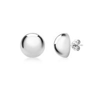 Tuscany Silver Orecchini a perno mezza sfera da 10 mm da donna in argento sterling