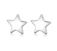 Tuscany Silver Orecchini a perno stella lucida in argento 925 da donna