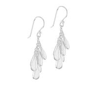 Tuscany Silver Orecchini pendenti con perline multiple in argento sterling per donna