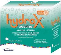 Tuscopharm Hydrax Integratore di magnesio e potassio per stanchezza e affaticamento, 14 bustine