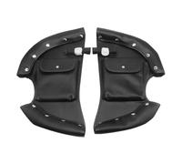 tusgt Borse Laterali Moto Per Indian Per Chieftain 2014-2022 Accessori Moto Abbassa Gambali Scaldamuscoli Deflettori Del Vento Protezione Motore Borsa In Pelle Nera
