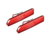 tusgt Fendinebbia Paraurti Posteriore Per Mitsubishi Per Lancer Per EVO Per Evolution Per Outlander 2x Riflettore Paraurti Posteriore Luce Freno Fanale Posteriore A LED Retronebbia(2pcs RED LENS)