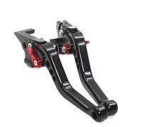 tusgt Leva Freno Frizione Per Benelli BN 125 BN 150 Tnt 150i BN125 Moto CNC Regolabile Frizione Leve Freno Leva Para Freno Moto (Black Red)