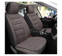 tusgt Set Coprisedili Auto Coprisedile Auto Universale Tessuto Lino Quattro Stagioni Cuscino Singolo Anteriore Traspirante Interno Camion Completamente Circondato Sedili Completo Auto(Coffee)
