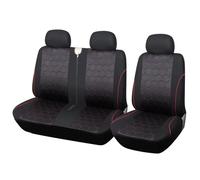 tusgt Set Coprisedili Auto Coprisedili Universali per Camion Furgone Autobus Conducente Passeggero 2+1 Sedile Anteriore Singolo Doppio Sedili Completo Auto