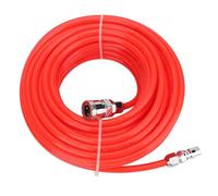 Tusino aria pneumatico rosso 5 mm x 8 mm, tubo flessibile ad alta pressione non percorsi con kit di connessione rapida per produzione automatizzata rosso 30m