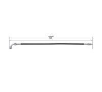 Tusino della linea del freno nero 10 12 pollici compatibili con Fat Boy 114 FLFBS 2018 e Heritage Classic FLHC 2019 Low Rider ST FXLRST MOTORCYCLES(10 inch)