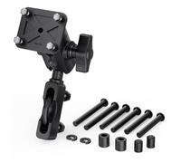 TUSITA Moto GPS Supporto Manubrio Freno Frizione Serbatoio Compatibile con Garmin Montana, Zumo XT GPS - Doppia Presa per Braccio - Taglia B Corta