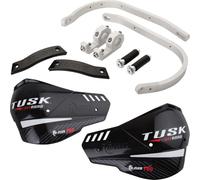 Tusk D-Flex Pro Adventure - Paramani in alluminio argento/protezioni nere - Adatto per manubri da 7/8" - Misura universale - Compatibile con SUZUKI DR-Z 400 & DR650 (2000-2025)