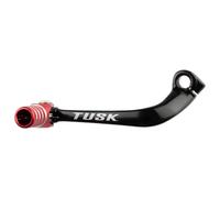 Tusk Folding Shift Aluminum Lever Black/Red Tip One Size