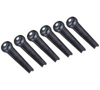 Tusq PP-20142-00 - Perni per ponte chitarra, con tassello di madreperla, colore nero