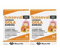 Tusseval Gola Bambini Compresse 2x24 pz Compresse