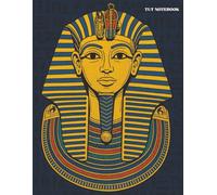TUT NOTEBOOK: journal notebook with fantastic king Tutankhamun mask paperback cover best for writing and studying with very good white paper quality 8.5x11" 150 pages