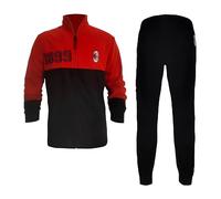 Tuta A.C. Milan Uomo Rosso e Nero in Caldo Pile Taglia 54 XXL