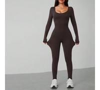 Tuta a maniche lunghe con scollo a barca per la primavera Petite XXS,Petite XS,Petite S,Petite M,Petite LColore unicoTessuto in maglia