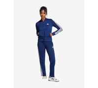 Tuta adidas Essentials 3-Stripes blu navy bianco donna - L