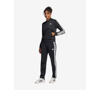 Tuta adidas Essentials 3-Stripes nero bianco donna - L