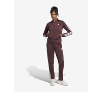 Tuta adidas Essentials 3-Stripes nero puro bianco donna - XS