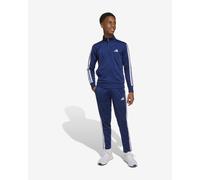 adidas Unisex - Bambini ESSENTIALS CLIMACOOL STRIPES TRACKSUIT, dark blue/white, 15-16 Years