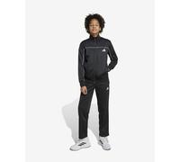 adidas Unisex - Bambini Junior Tricot Colourpop Tracksuit, black/white, 13-14 Years