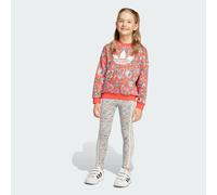 Tuta adidas Originals X Liberty London Crew Kids Semi Lucid Red / Multicolor 5-6A