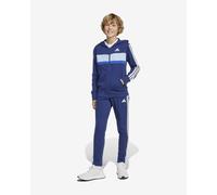 Tuta adidas Seasonal Essentials Tiberio French Terry 3 blu navy bianco junior - 176