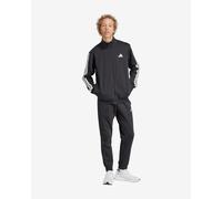 Tuta adidas Sportswear Basic 3-Stripes Fleece nero puro - L