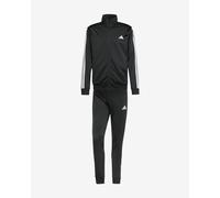 Tuta adidas Sportswear Basic 3-Stripes nero puro bianco - M