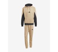 Tuta adidas Sportswear Fleece Colorblock beige nero - XS