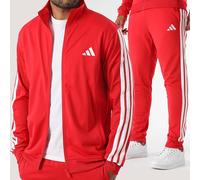 Tuta Adidas uomo in acetato set felpa con zip e pantalone palestra casual moda
