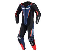 Tuta Alpinestars GP Force V2 1 pezzo - nero / blu / rosso fluo