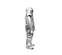 Tuta Anti-Radiazione Termica, Tuta Integrale Ignifuga in Composito di Alluminio, Uniforme Protettiva dal Calore per Vigili del Fuoco e Centri di Soccorso(500°C,M)