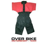 TUTA ANTIPIOGGIA IMPERMEABILE INTERA MOTO SCOOTER CUSTOM NERO ROSSO TAGLIA M