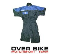 TUTA ANTIPIOGGIA IMPERMEABILE INTERA MOTO SCOOTER CUSTOM QUAD NERO BLU TAGLIA S