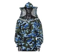 Tuta Apicoltore, Giacca protettiva for coltura Velo Grembiule Cappello for coltura Manica coltore Tuta anti-ape Anti-morso d'ape Abbigliamento agricolo Tuta Forniture per apicoltura(Little Blue)