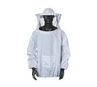 Tuta Apicoltore, Giacca protettiva for coltura Velo Grembiule Cappello for coltura Manica coltore Tuta anti-ape Anti-morso d'ape Abbigliamento agricolo Tuta Forniture per apicoltura(White)