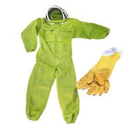 Tuta Apicoltore Tuta in tessuto for apicoltore Anti morso 3D Abbigliamento traspirante Protezione Felpa con cappuccio Cappello Tuta Apicoltura Strumenti for api Forniture agricole(1set,4XL)