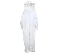 Tuta Apicoltore Tuta intera for apicoltore, abbigliamento professionale for apicoltori, con velo rotondo, in cotone, protettivo, a prova di ape, for uomo e donna(XL)