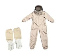 Tuta Apicoltore Tuta intera for apicoltura ventilata professionale for con guanti in pelle Abbigliamento protettivo Attrezzatura di sicurezza agricola(XL)