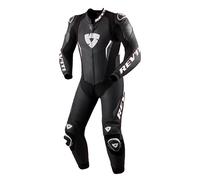 REV'IT! Tuta da moto Argon 3 monopezzo in pelle perforata Nero/Bianco Taglia 52 Uomo